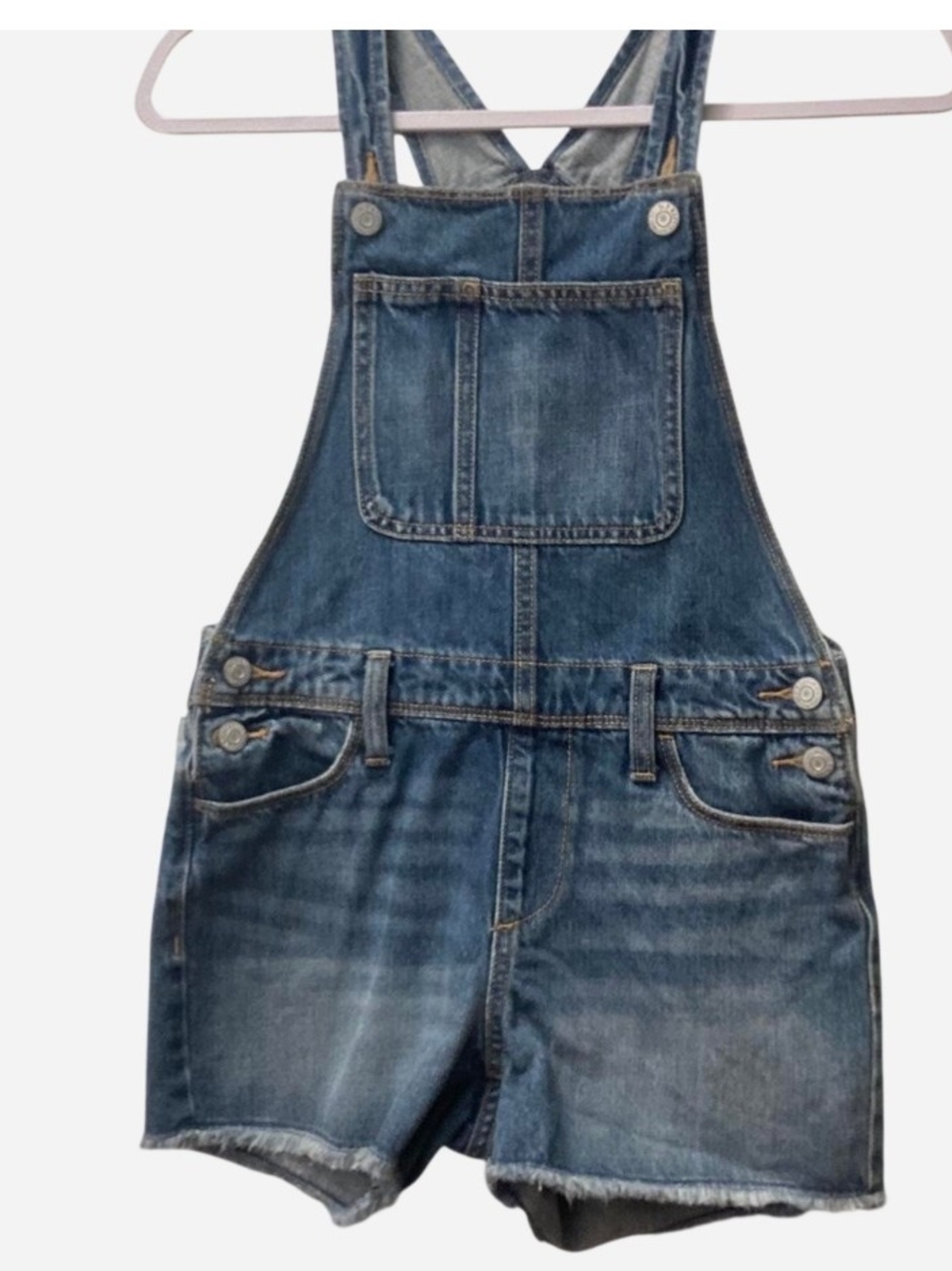 Pre-owned Old Navy Denim Short Overalls in Blue - Picture 5 of 5